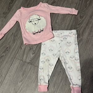 9m sheep pajama set